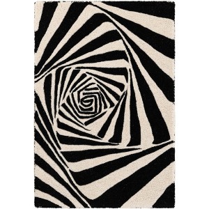 Unique Loom Vortex Wool Collection Area Rug - Purl - 1 of 4