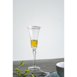 D3x9.8in Felicity Flute with Gold Rim, Set of 4 - 1 of 1