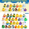 60Pcs Rubber Ducks, Mini Rubber Duckie Toys with Mesh Carry Bag for Kids Baby Bath Shower Toys, Birthday Gifts Summer Beach Pool Activity Party Favors - image 2 of 4