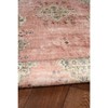 2'x8' Washable Blanton Rug Pink/Ivory - Linon: Rubber Backed, Stain-Resistant, Low Pile, Traditional Medallion Design - 4 of 4
