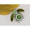 Anna-Kaci Elegant Crystal Rhinestone Fruit and Bee Brooch - Fashionable Gold Plated Fruit Insect Lapel Pins for Dresses and Accessories - 2 of 4
