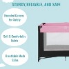 MYKKO Portable Playard with Bassinet in Pink, Packable and Easy Setup Baby Playard, Lightweight and Portable Playard - 4 of 4