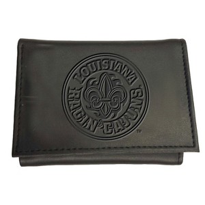 Evergreen NCAA Louisiana Ragin' Cajuns Black Leather Trifold Wallet Officially Licensed with Gift Box - 1 of 1