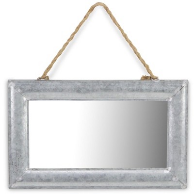 Cheung's Alma Galvanized Framed Hanging Mirror