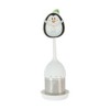 Unique Bargains Tea Infuser Penguin-Design Tea Infuser Hand Wash Only Vertical Style Silicone Stainless Steel White Black 1Set - 3 of 4
