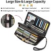 Hachikiko Womens PU Leather Credit Card Holder Wallet - RFID Blocking 45 Slots Large Capacity Bifold Zipper Card Case Organizer - 3 of 4