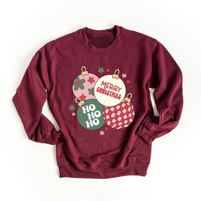 Simply Sage Market Women's Graphic Sweatshirt Christmas Ornaments