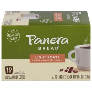 Panera Bread Coffee Light Roast Single Serve - Case of 6 - 10 ea - 1 of 1