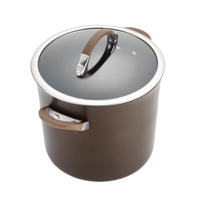 Chocolate Nonstick Aluminum and Stainless Steel 11-Piece Cookware Set