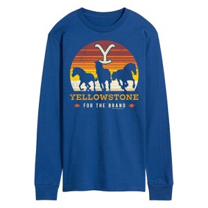 Men's - Yellowstone - Wild Horses Long Sleeve Graphic T-Shirt - 1 of 4