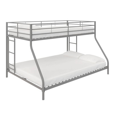Twin Over Full Lily Small Space Kids' Bunk Bed Metal Silver - Room & Joy
