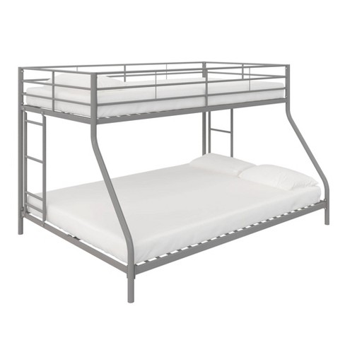 Twin Over Full Lily Small Space Kids, White Metal Bunk Beds Twin Over Full