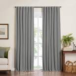 Harrow Solid Texture Blackout Single Window Curtain Panel - Elrene Home Fashions