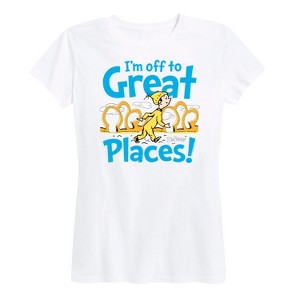 Women's - Dr. Seuss - I'm Off To Great Places Short Sleeve Graphic T-Shirt - 1 of 4