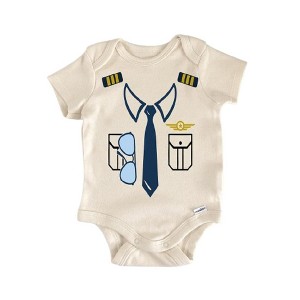Pilot Copilot Airplane Travel - Baby Boy Girl Clothes Infant Onesie® Funny Cute GS1 - 1 of 4