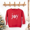 The Juniper Shop Joy Snowflake Youth Ultra-Soft Graphic Sweatshirt - L - Red - 2 of 3