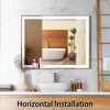 LED Bathroom Vanity Mirror Wall Mounted Adjustable White/Warm/Natural Lights Anti-Fog Touch Switch - 4 of 4