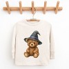 Watercolor Witchy Bear - Kids Toddler Long Sleeve Tee and Kids Youth Long Sleeve Tee - 2 of 2