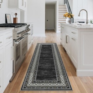 Acekool 5x7 Washable Rug – Modern Non-Slip Carpet for Living Room & Bedroom, Ultra-Thin Indoor Floor Mat - 1 of 4