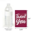 Big Dot of Happiness Burgundy Elegantly Simple - Guest Party Favors Thank You Cards (8 count) - 3 of 4