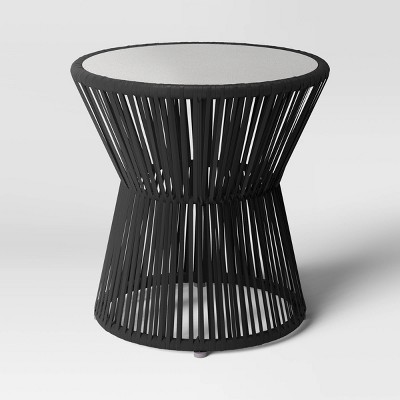 Mackworth Patio Accent Table Black - Threshold™