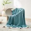 Snuggle Sac Soft Reversible Throw Blanket Knitted Blanket Cozy Bedding Blankets - 4 of 4