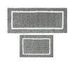 SEVOBAL Bathroom Rugs Bath Mat Rug Home Decor Carpet Shower Mat Home Decor Double Pattern for Shower Room Bathroom Home, Grey, 34"*21"*1.25" - 4 of 4