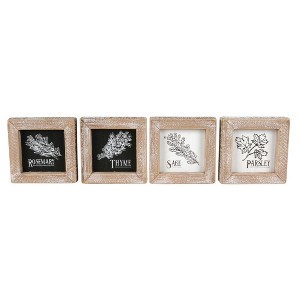 Transpac Wood/MDF Small Block Decor Set of 4 Home Decorations Spring - 1 of 1