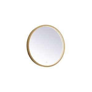 Elegant Lighting Pier 21 inch LED Mirror with Adjustable Color Temperature 3000K/4200K/6400K in Brass - 1 of 4