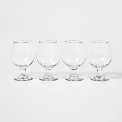 16oz 4pk Glass Tulip Beer Glasses - Threshold™
