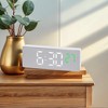 REGALWOVEN Plastic Digital Corded Adjustable Accurate Dimmable Electric Alarm Clock 6.3 x 2.4 x 1 inch - 2 of 4