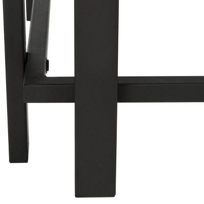 Oliver 43'' Dark Grey and Black Rectangular Wood Coffee Table