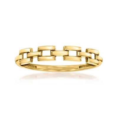 RS Pure by Ross-Simons 14kt Yellow Gold Panther-Link Ring