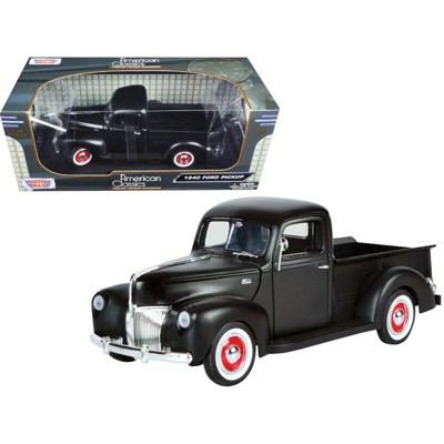 1940 Ford Pickup Matt Black 1/18 Diecast Model Car by Motormax