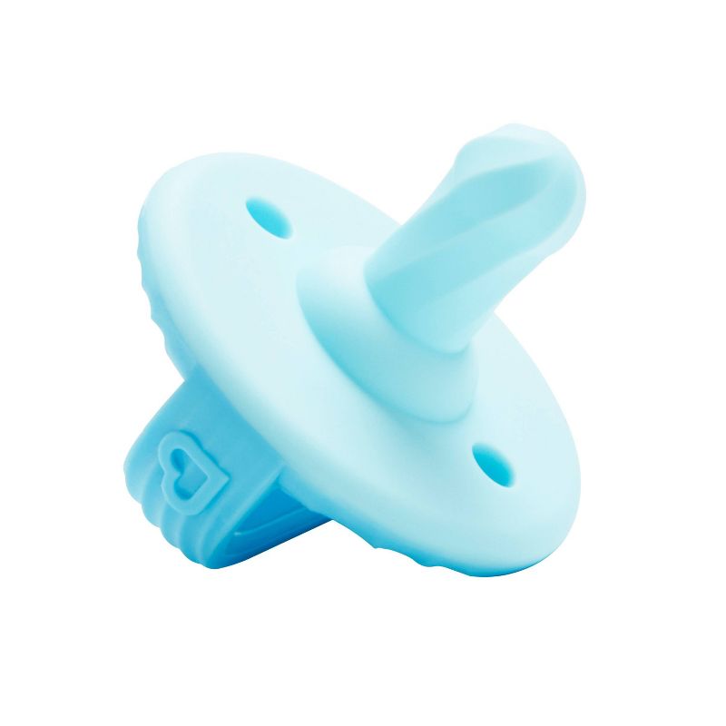 Munchkin 2pk Sili-Soothe &#38; Teethe Silicone Pacifier Teether - Blue/Green, 5 of 8