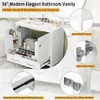 Whisen 30 in. Bathroom Storage Cabinet Bathroom Vanity with 2 Soft Closing Doors and Drawer - 4 of 4