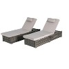CAVINAS Outdoor Patio Seating Sets with Patio Pool Chairs Tanning Lounges,Seating Sets with Cushion for Backyard Garden - 4 of 4