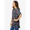 Woman Within Women's Plus Size Perfect Printed Short-Sleeve Boatneck Tunic - 4 of 4