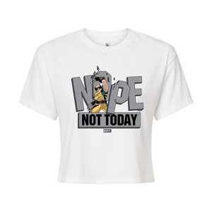 Women's - Marvel - Nope Not Today Cropped Graphic T-Shirt - 1 of 4