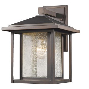 Aspen Collection Outdoor Light Fixture - Black Aluminum, Dimmable, Wet Rated, 100W, 1 Bulb - 1 of 1