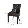 Christopher Knight Home Cheney Contemporary Tufted Upholstered Dining Chairs (Set of 4) - 3 of 4