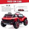 12V Kids Ride On Car Licensed Volkswagen Beetle Electric Ride On Toy for Toddlers 4 Wheeler Vehicle with Parental Remote - 3 of 4