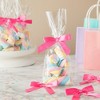 Juvale 100-Pack Twist Tie Bows - Pink 3" Satin Ribbon Small Bows For Gift Wrapping Treats Party Favors Craft Decoration - 2 of 4