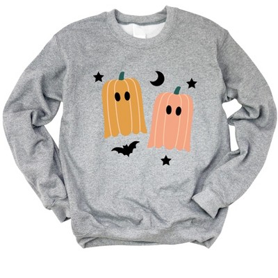 Simply Sage Market Women's Graphic Sweatshirt Pumpkin Ghost
