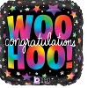 LoonBalloon Graduation Congratulations Woo Hoo Balloon Standard Size Premium Foil Graduation Theme Balloon Set with 4 pcs Latex - 2 of 2