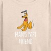 Women's - Disney - Man's Best Friend Lightweight French Terry Wide Neck Long Sleeve Shirt - 2 of 4