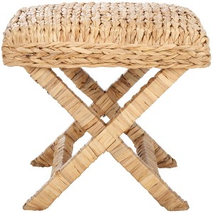 Posey Ottoman - OTT6502 - Natural - Safavieh - 1 of 4