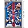 Trends International NFL New York Giants - Jaxson Dart & Cam Skattebo 25 Framed Wall Poster Prints - 3 of 4