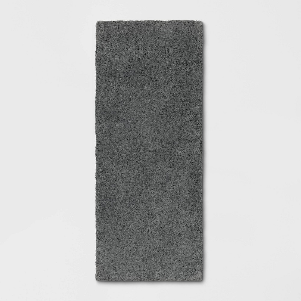 24inx60in Bath Rug Dark Gray - Threshold Signature™