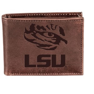 Evergreen NCAA LSU Tigers Brown Leather Bifold Wallet Officially Licensed with Gift Box - 1 of 1